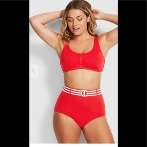 Seafolly Red 2 piece swimwear
